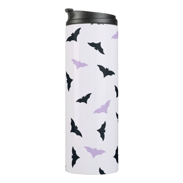 Halloween Bats Thermal Tumbler (Rotated Right)