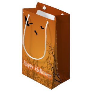 Halloween Bats & Trees - Small Gift Bag