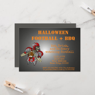 Halloween BBQ Invitation