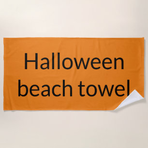 Halloween beach towel