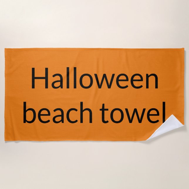 Halloween beach towel (Front)