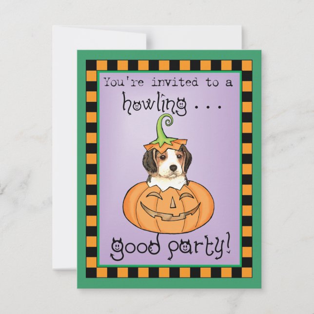 Halloween Beagle Card (Front)