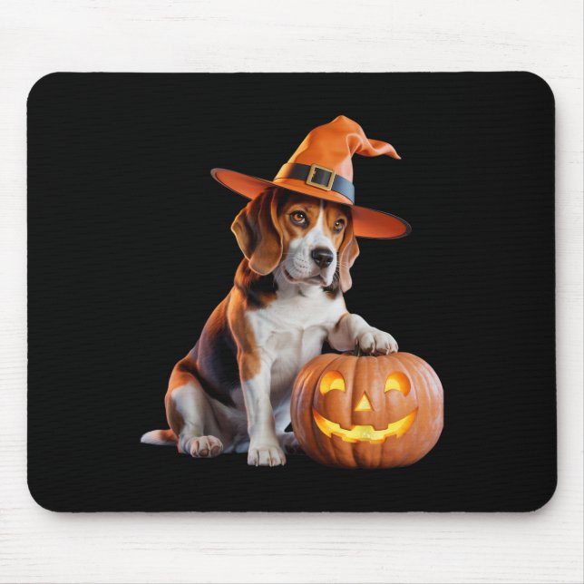 Halloween Beagle For Dog Lovers Charming Costume F Mouse Mat (Front)