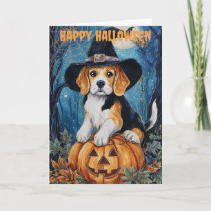 Halloween Beagle Holiday Card