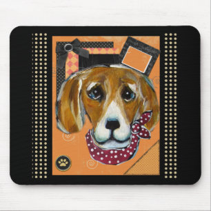 HALLOWEEN BEAGLE MOUSE MAT