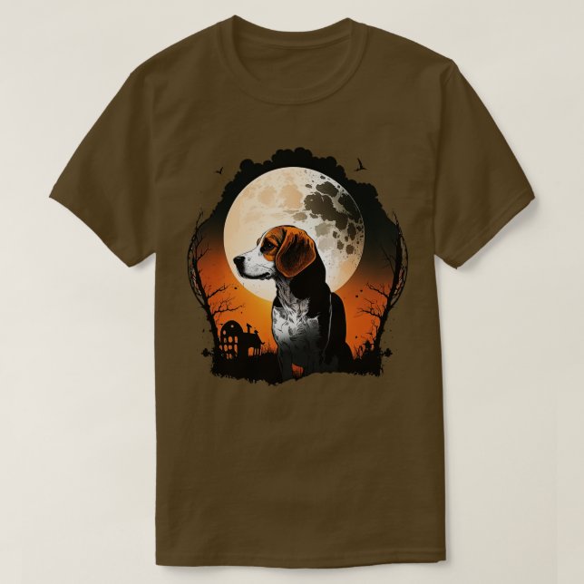Halloween Beagle T-Shirt (Design Front)