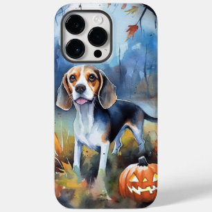 Halloween Beagle With Pumpkins Scary Case-Mate iPhone 14 Pro Max Case