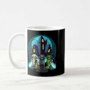 Halloween Beagles Zombie Skeleton Black Beagle Dog Coffee Mug
