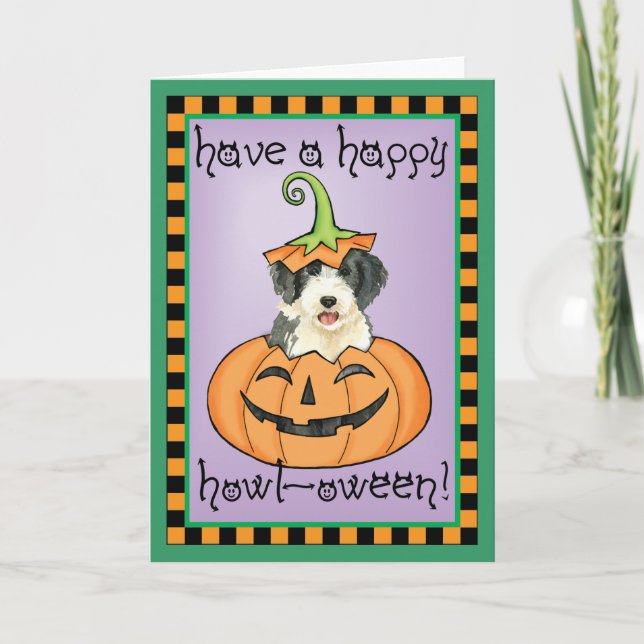 Halloween Beardie Card (Front)