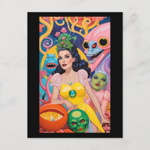 Halloween Beauty Scene - Ken Gauge Art Postcard