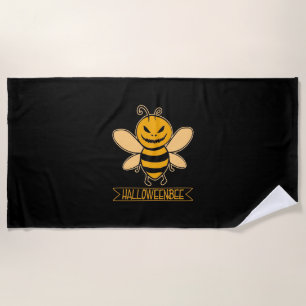 Halloween Bee Beach Towel