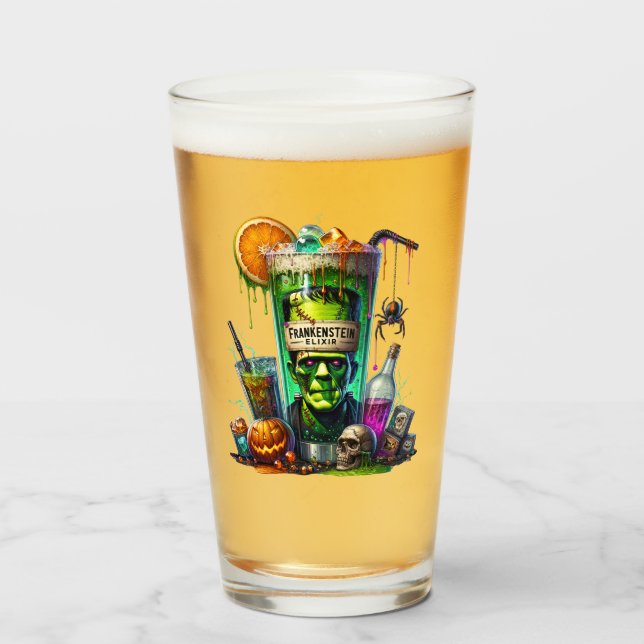 Halloween Beer Glass (Front Filled)