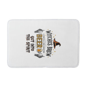 Halloween Beer Hocus Pocus Funny Vintage_1 Bath Mat