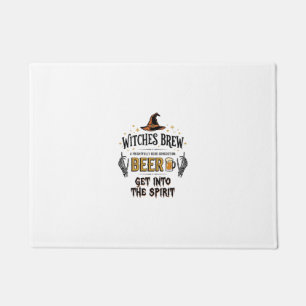 Halloween Beer Hocus Pocus Funny Vintage_1 Doormat