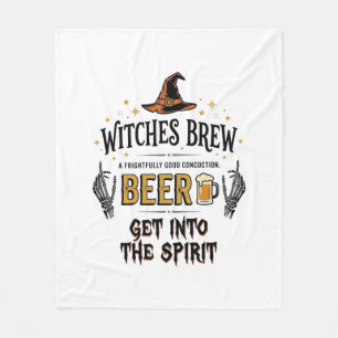 Halloween Beer Hocus Pocus Funny Vintage_1 Fleece Blanket