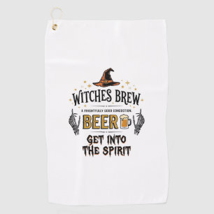 Halloween Beer Hocus Pocus Funny Vintage_1 Golf Towel