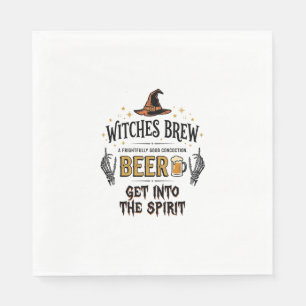 Halloween Beer Hocus Pocus Funny Vintage_1 Napkin