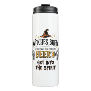 Halloween Beer Hocus Pocus Funny Vintage_1 Thermal Tumbler