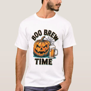 Halloween Beer Shirt Vintage Pumpkin Party Tee_1