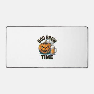 Halloween Beer Shirt Vintage Pumpkin Party Tee_1 Desk Mat