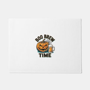 Halloween Beer Shirt Vintage Pumpkin Party Tee_1 Doormat