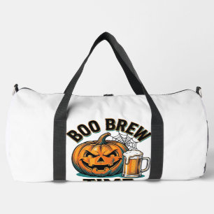 Halloween Beer Shirt Vintage Pumpkin Party Tee_1 Duffle Bag