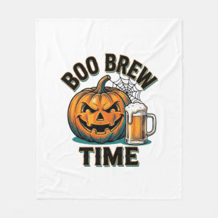 Halloween Beer Shirt Vintage Pumpkin Party Tee_1 Fleece Blanket