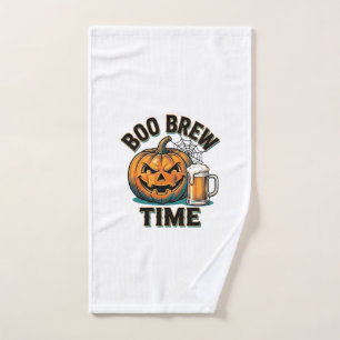 Halloween Beer Shirt Vintage Pumpkin Party Tee_1 Hand Towel