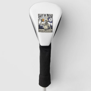 Halloween Beer Skeleton Vintage Party Golf Head Cover
