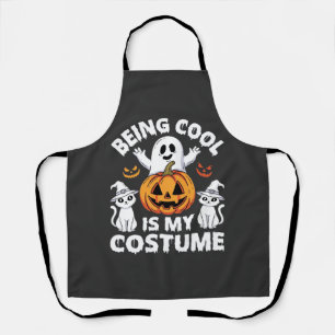 Halloween Being Cool Is My Costume Ghost Design Apron