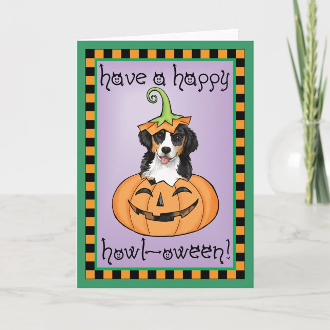 Halloween Berner Card (Front)
