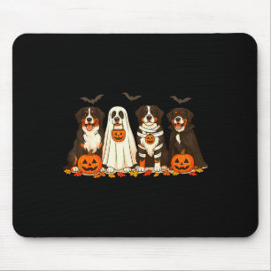Halloween Bernese Mountain Dog Ghost Soky Bernese Mouse Mat
