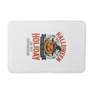 Halloween Best Holiday Vintage Pumpkin Shirt Desig Bath Mat