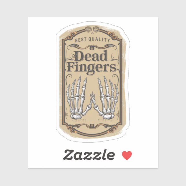 Halloween Best Quality Dead Fingers Bottle (Sheet)