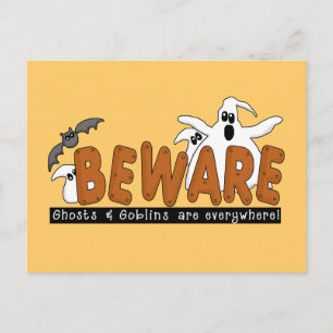Halloween Beware T-shirts and Gifts Postcard