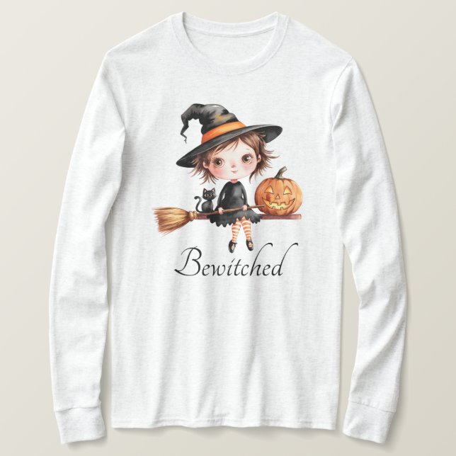 Halloween Bewitched Long Sleeve T-Shirt (Design Front)