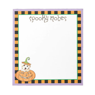 Halloween Bichon Notepad