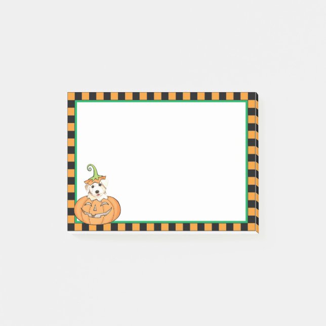 Halloween Bichon Post-it Notes (Front)
