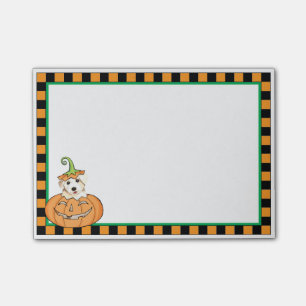 Halloween Bichon Post-it Notes