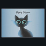 Halloween Big Eyes Black Blue Evil Cat Tissue Paper<br><div class="desc">Halloween Big Eyes Black Blue Evil Cat Tissue Paper. Unique,  beautiful,  stylish design. Easy to be personalised. Font style,  size and colours can be changed. Matching items are available.</div>