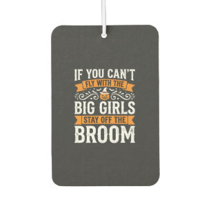 Halloween Big Girls Broom Witch Design_1 Car Air Freshener