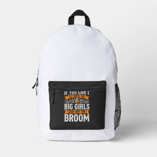 Halloween Big Girls Broom Witch Design_1 Printed Backpack
