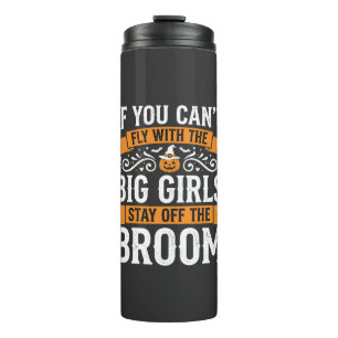 Halloween Big Girls Broom Witch Design_1 Thermal Tumbler