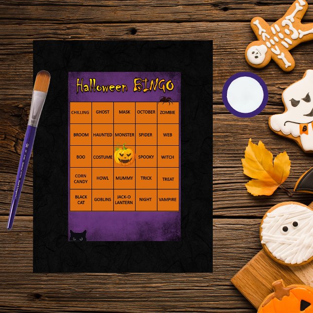 Halloween BINGO Card Scrapbook Mat (Creator Uploaded)