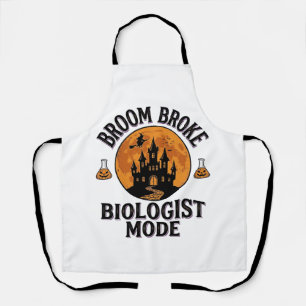 Halloween Biologist Shirt Vintage Spooky Science D Apron