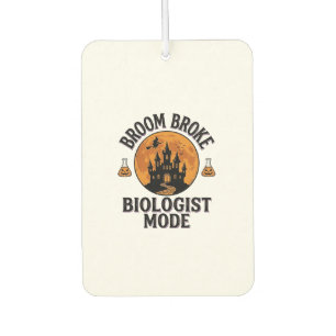 Halloween Biologist Shirt Vintage Spooky Science D Car Air Freshener