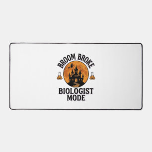 Halloween Biologist Shirt Vintage Spooky Science D Desk Mat