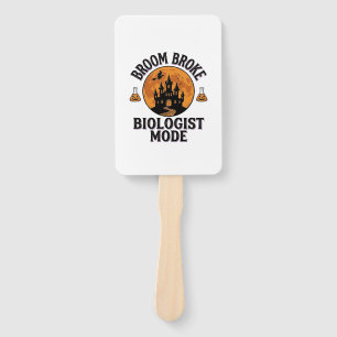 Halloween Biologist Shirt Vintage Spooky Science D Hand Fan