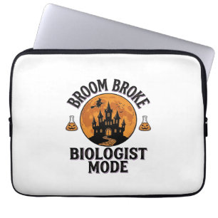 Halloween Biologist Shirt Vintage Spooky Science D Laptop Sleeve