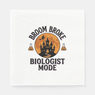 Halloween Biologist Shirt Vintage Spooky Science D Napkin